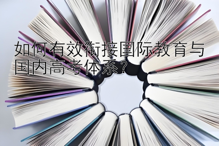 如何有效衔接国际教育与国内高考体系？