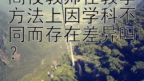 高校教师在教学方法上因学科不同而存在差异吗？