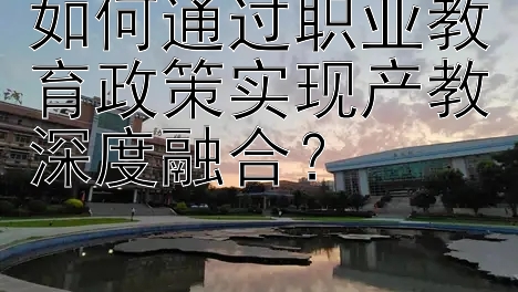 如何通过职业教育政策实现产教深度融合？