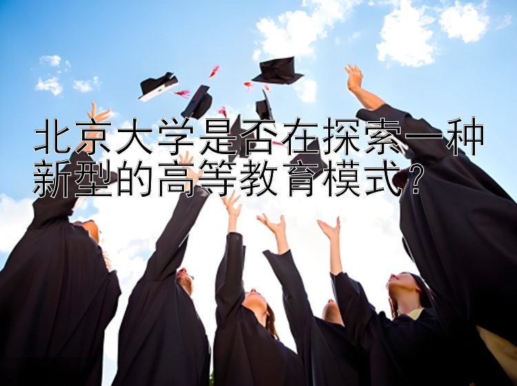 北京大学是否在探索一种新型的高等教育模式？