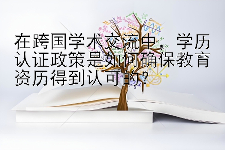 在跨国学术交流中，学历认证政策是如何确保教育资历得到认可的？