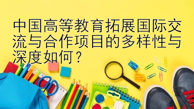 中国高等教育拓展国际交流与合作项目的多样性与深度如何？