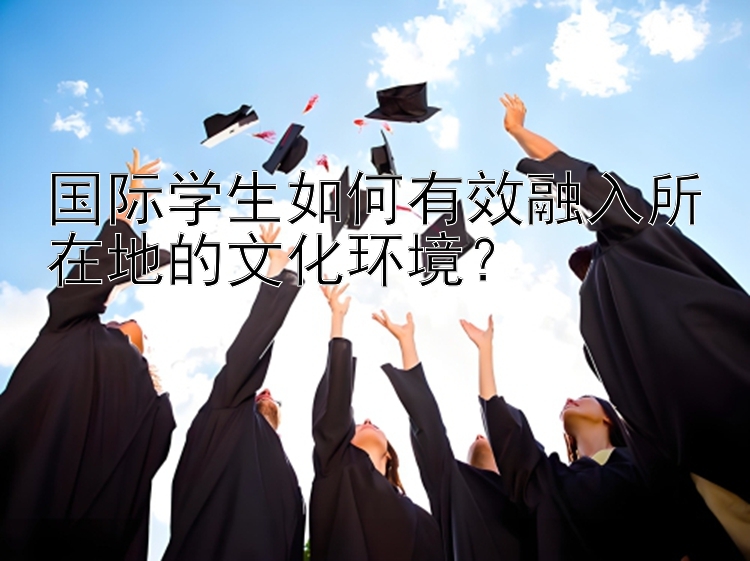 国际学生如何有效融入所在地的文化环境？