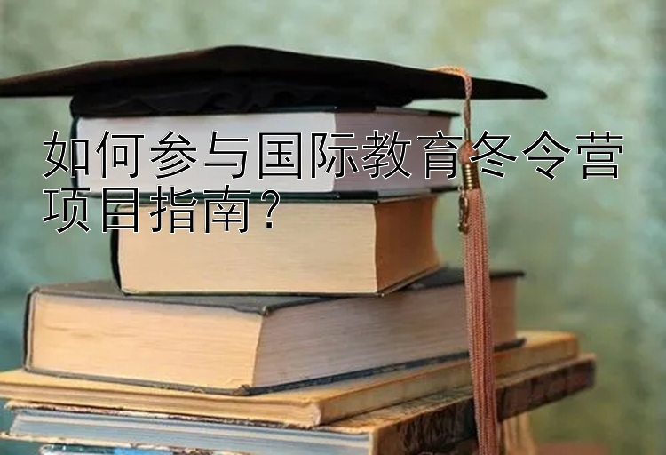 如何参与国际教育冬令营项目指南？