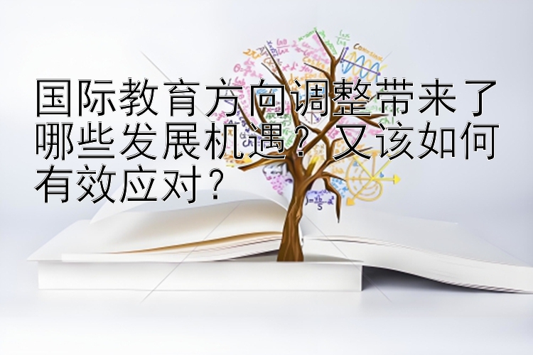 国际教育方向调整带来了哪些发展机遇？又该如何有效应对？