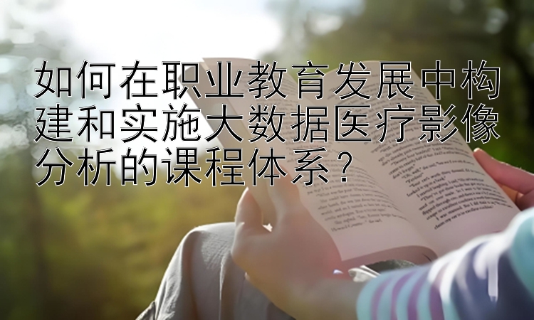 如何在职业教育发展中构建和实施大数据医疗影像分析的课程体系？